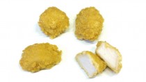 Cooked chicken fillet nuggets corn flakes 